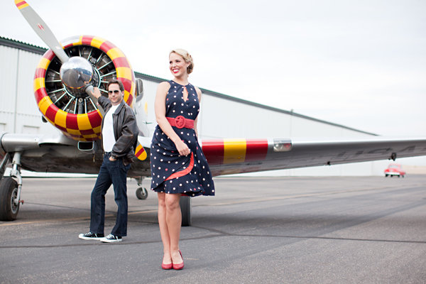 Annee + Scott's Airplane Themed Engagement